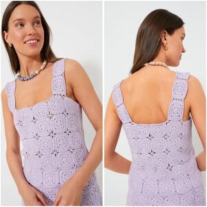 NWT Tuckernuck Hyacinth House Lavender/Lilac Crochet Cory Tank Top XL